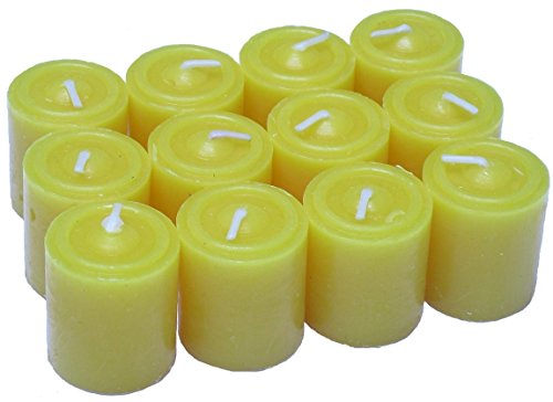 MERCAVIP Thermovip. Vela Natural Anti Mosquitos de Citronella. Ø3,7 X 4,5 cm. 9 Horas. Pack Ahorro 12 Unidades