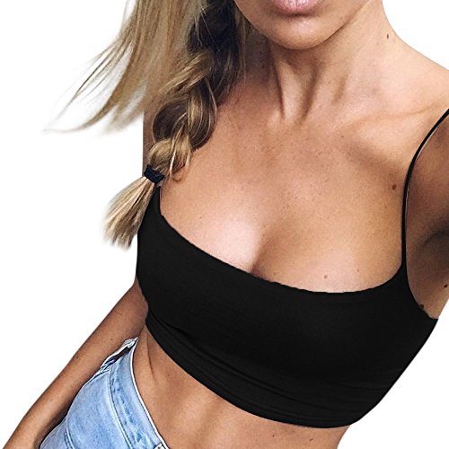 MERICAL Fashion Women's Sexy Off Shoulder Sleeveless Tank Tops Vest T-Shirt Blouse(Negro,Small)