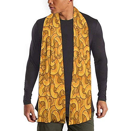 Merle House Bufanda Mac N Cheese Cachemira Feel Shawls Bufanda ligera Invierno Otoño Bufanda cálida Wrap Chal