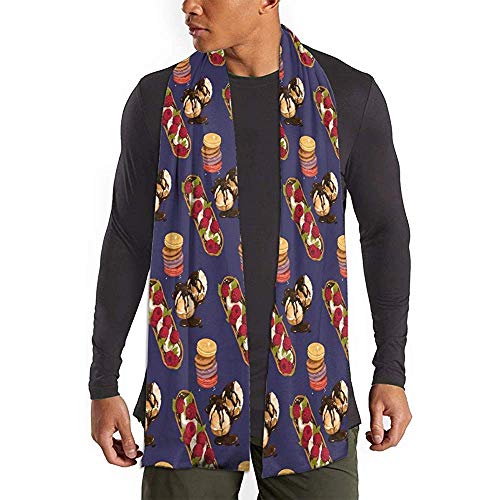 Merle House Bufanda Macaron Cachemira Feel Chales Bufanda ligera Invierno Otoño Bufanda cálida Chal de abrigo