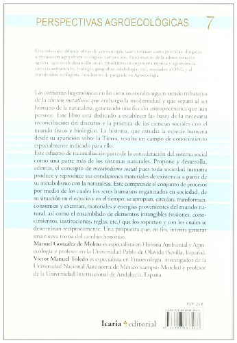Metabolismos, naturaleza e historia: Hacia una teoría de las transformaciones socioecológicas (PERSPECTIVAS AGROECOLÓGICAS)