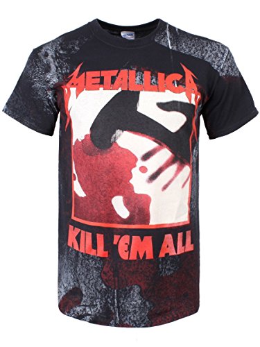 Metallica oficial – in-grained Kill em all – todo T Shirt negro negro XXL