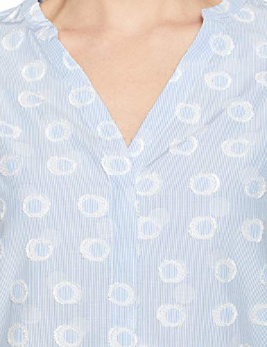 Mexx Blusa, Azul (Cashmere Blue/White Circle 300153), X-Large para Mujer