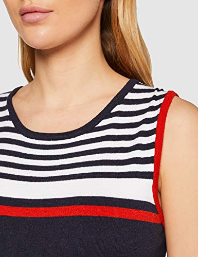 Mexx Vestido, Multicolor (Dark Sapphire/Blanc De Blanc/High Risk Red Striped 318773), X-Small para Mujer