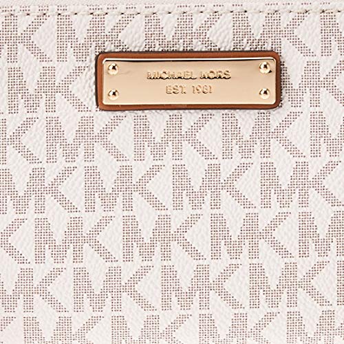 Michael Kors - Jet Set Md Wristlet, Carteras de mano con asa Mujer, Beige (Vanilla), 2x13x21 cm (W x H L)
