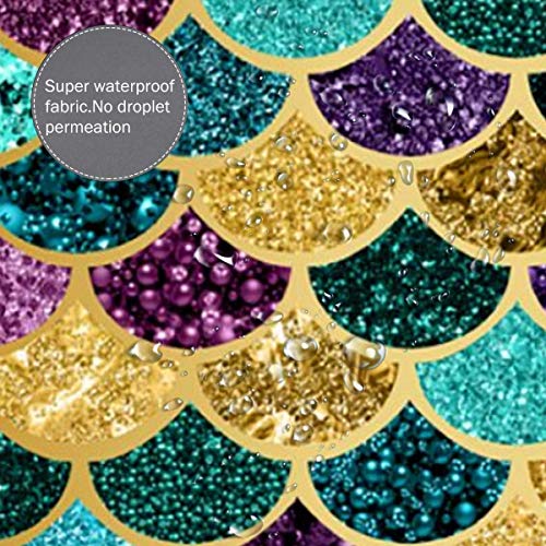 Miedhki - Capa de peluquería con purpurina para corte de pelo, estilo y champú, 99 x 47 pulgadas