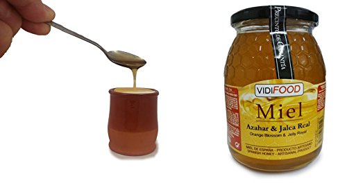 Miel de Azahar con Jalea Real - 6kg - Producida en España - Estimulante y altamente nutritiva - Aroma Floral Intenso y Sabor Fuerte y Dulce