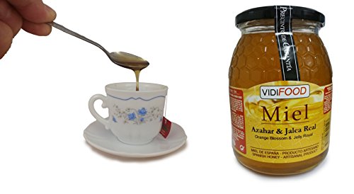 Miel de Azahar con Jalea Real - 6kg - Producida en España - Estimulante y altamente nutritiva - Aroma Floral Intenso y Sabor Fuerte y Dulce