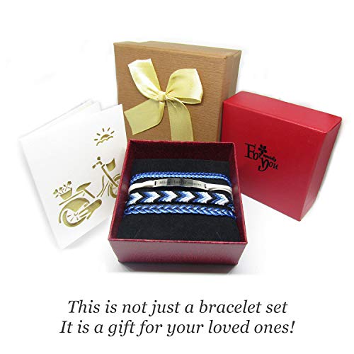 Miiras Trabajo Pulsera Hecha a Mano para Mujer - Best Caster Ever - Wit Geel FL-YL - Hecho de Cuerda Trenzada y Acero Inoxidable - Gift for Caster