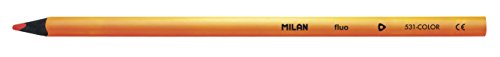 Milan 752306 - Lápices, 6 unidades, color fluorescente, multicolor