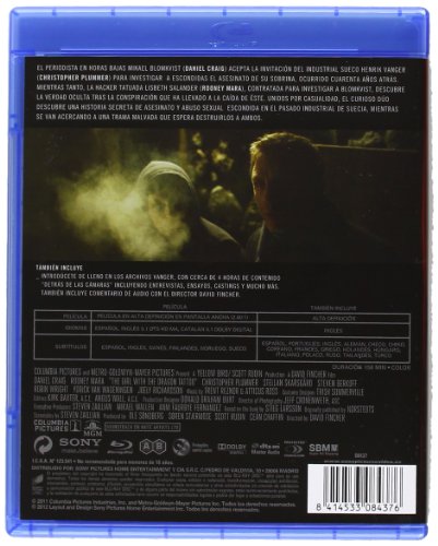 Millennium: Los Hombres Que No Amaban A Las Mujeres - Bd [Blu-ray]