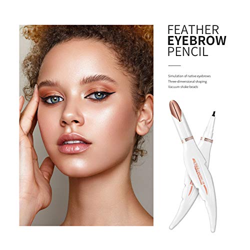Mimore Lápiz de Tatuaje para Cejas, 4 puntas finas micro-escultura & larga duración impermeable líquido pluma de la ceja (04)