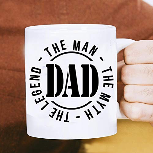 MIMUSELINA Regalo Padres Primerizos | Regalo Original para Papas | Pack Dia del Padre de Camiseta (Talla L), Taza y Llavero de Madera Dad, con Sello