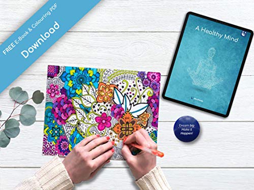 MindPanda Bolas de estrés Motivacional Positivo 3X La Pelota antiestrés Adultos y niños para Ayudar a aliviar el estrés y la ansiedad E-Book Gratis y PDF de Ejercicios manuales incluidos (Light Blue)