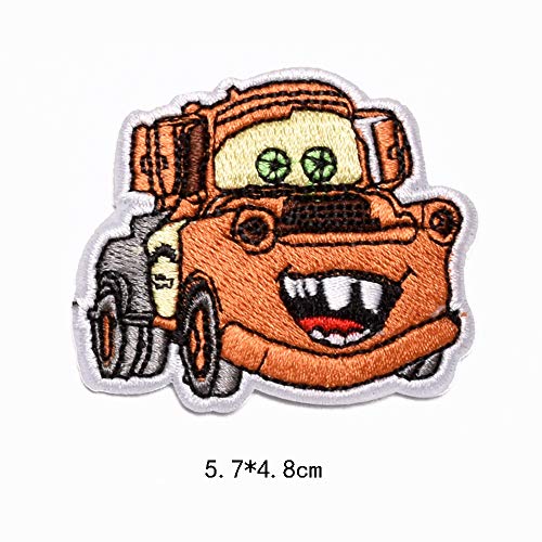 Mingjun - 17 parches para planchar o coser en autobuses, coches, camiones de fuego, coches, chaquetas, chaquetas, mochilas, bufandas