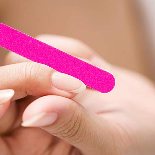 Mini limas de uñas, 100pcs desechables de doble cara Emery Board Manicura Nail Care Tool