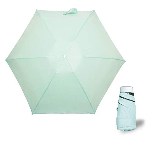 Mini paraguas ultra ligero 50% anti-ultravioleta plegable doble uso Sunny Paraguas protector solar paraguas bolsillo paraguas hembra