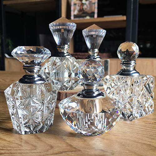 Minifrasco de perfume H&D de estilo vintage, vacío, rellenable.