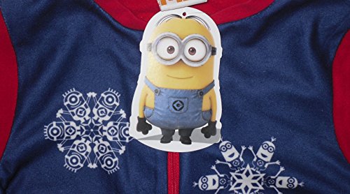 Minions - Pijama con cremallera para niño Azul marino y rojo. 4-5 Años