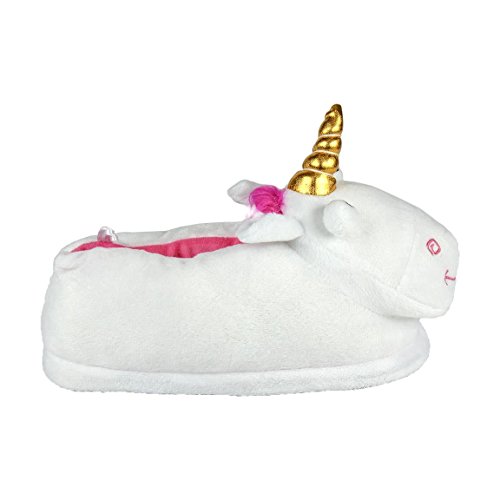 Minions - Zapatillas de Estar por casa, Pantuflas Unicornio, Color Blanco (26)
