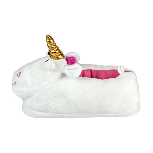 Minions - Zapatillas de Estar por casa, Pantuflas Unicornio, Color Blanco (26)