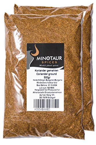 Minotaur Spices | Cilantro molido | 2 X 500g (1 kg)
