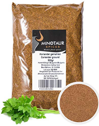 Minotaur Spices | Cilantro molido | 2 X 500g (1 kg)