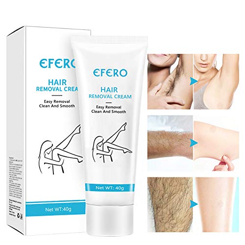 Miriqi Crema Depilatoria Mujer,Crema Depilatoria Crema Depilatoria Facial Mujer, en Bikini, Antebrazo, Pecho, Axila, Piernas y Brazos,Depilatoria sin Dolor, rápida y Efectiva, Deja la Piel Suave(40g)