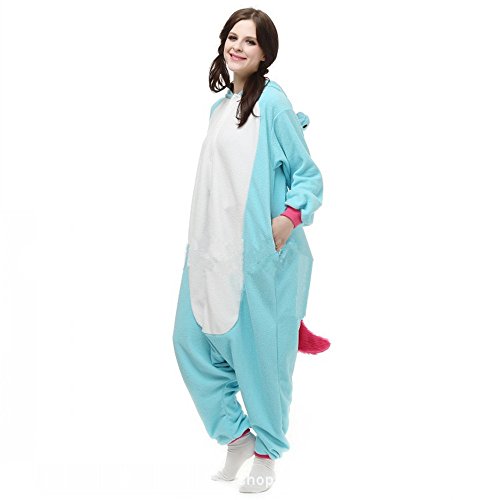 misslight Unicornio Pijamas Animal Ropa de Dormir Cosplay Disfraces Pijamas para Adulto Niños Juguetes y Juegos (S, Blue)