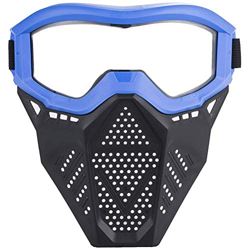 Miwaimao - Máscara facial con gafas para jugar al aire libre con gafas para rival Apollo Zeus Khaos Atlas Artemis Blasters Rival Mascarilla azul
