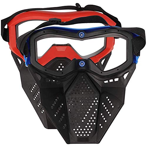Miwaimao - Máscara facial con gafas para jugar al aire libre con gafas para rival Apollo Zeus Khaos Atlas Artemis Blasters Rival Mascarilla azul