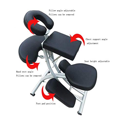 MJY Silla de tatuaje, Silla de peluquería Acupuntura Ventosas Raspado Masaje Belleza Silla multifunción Ángulo multifunción Altura ajustable Ajustable habitación