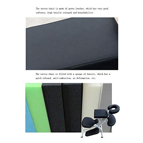 MJY Silla de tatuaje, Silla de peluquería Acupuntura Ventosas Raspado Masaje Belleza Silla multifunción Ángulo multifunción Altura ajustable Ajustable habitación