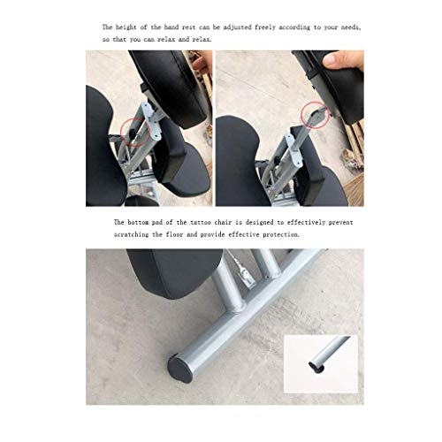 MJY Silla de tatuaje, Silla de peluquería Acupuntura Ventosas Raspado Masaje Belleza Silla multifunción Ángulo multifunción Altura ajustable Ajustable habitación