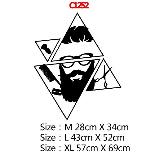 mlpnko Calcomanías de Vinilo de peluquería clásica para niños Pegatinas de Pared para habitación Infantil decoración Pegatinas Mural 51X49 cm