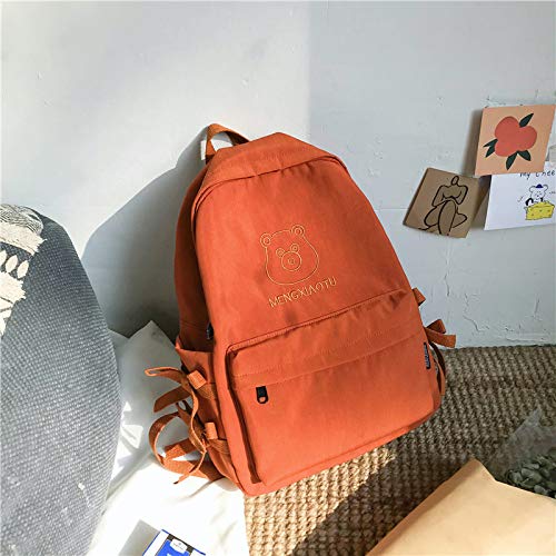 MNBVCX Mochila Femenina Versión Coreana Mochila con Un Sentido De La Mochila De Estudiante De Moda Vintage, Simple Y Versátil 28.5X11X39Cm