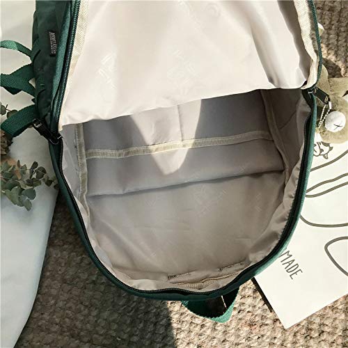 MNBVCX Mochila Femenina Versión Coreana Mochila con Un Sentido De La Mochila De Estudiante De Moda Vintage, Simple Y Versátil 28.5X11X39Cm