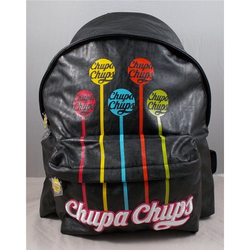 Mochila americano escolar y tiempo libre Chupa Chups cm. 40 x 30 x 19 – 150852 negro