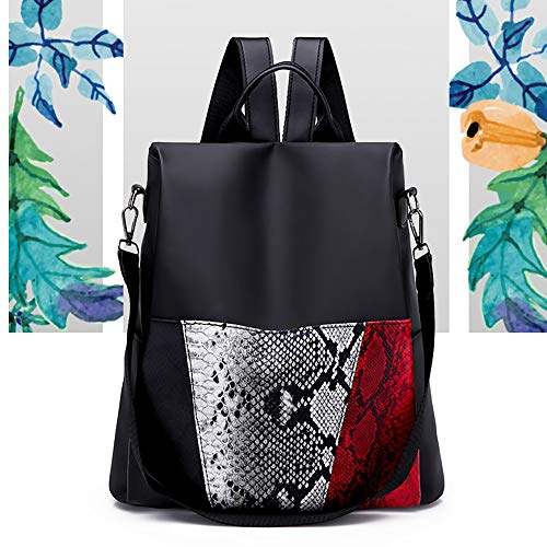 Mochila De Mujer Elegante Bolsa De Viaje Salvaje De Gran Capacidad Minimalista Polipiel Walking Mum NiñA Impermeable Flamencos Con