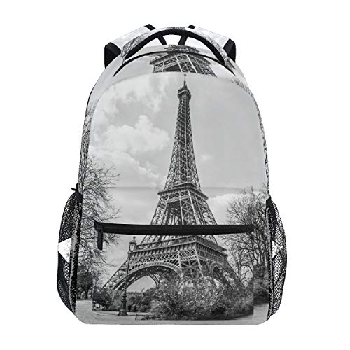 Mochila Escolar de la Torre Eiffel para niños niñas niños Bolsa de Viaje Bookbag