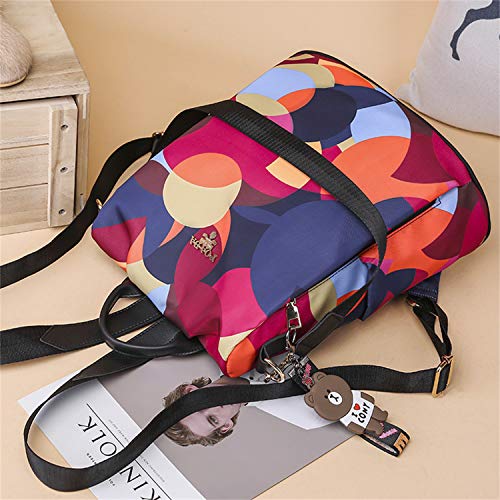 Mochilas Tipo Casual para Mujer,Color Brillante