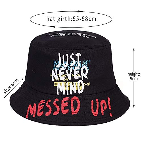 Moda Algodón Sombrero De Pescador Letra Impresa Marea Sombreros Sombrero De Cubo Salvaje Hombres Y Mujeres Viajes De Verano Sombreros para El Sol Casquetteenvío Gratis