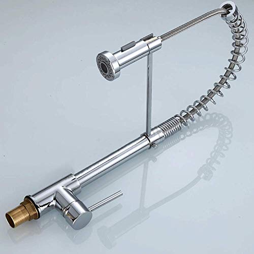 Moderna Comercial neumáticos Hacia abajo grifo de la cocina, para Trabajo Pesado sin plomo sola manija de Alta Arco del fregadero de cocina grifos