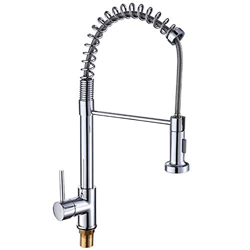 Moderna Comercial neumáticos Hacia abajo grifo de la cocina, para Trabajo Pesado sin plomo sola manija de Alta Arco del fregadero de cocina grifos