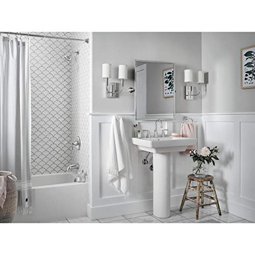 Moen 82330 Essie - Grifo de ducha con válvula y grifo de ducha con mango único, color cromado (válvula incluida)