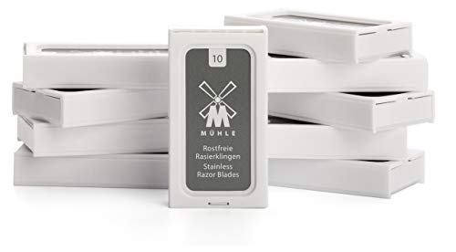 Molino: paquete de 10 hojas de afeitar MÜHLE afeitado de seguridad tradicional