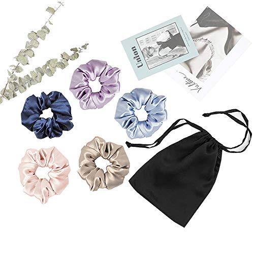 Mommesilk 5 unidades de esponjas de seda para lazos y coleta diadema diademas mujeres niñas gruesas banda de pelo