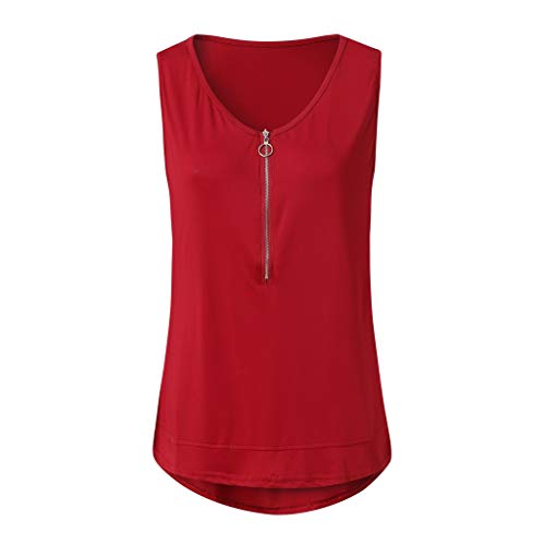 MOMOXI Chaleco para Mujer, Mujeres Verano Sexy Casual Cuello sin Mangas Corta Camiseta Crop Chaleco Ropa Camisetas sin Mangas Tank Top Cute Letra Impreso Strappy Sexy Casual sin Mangas Blusa Cami