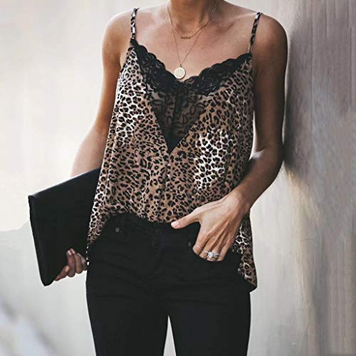 MOMOXI Chaleco para Mujer, Mujeres Verano Sexy Casual U Cuello sin Mangas Corta Camiseta Crop Top Chaleco Tank Camisetas Punto de Encaje con Cuello en V Chaleco Encaje Sexy de Gran tamaño para