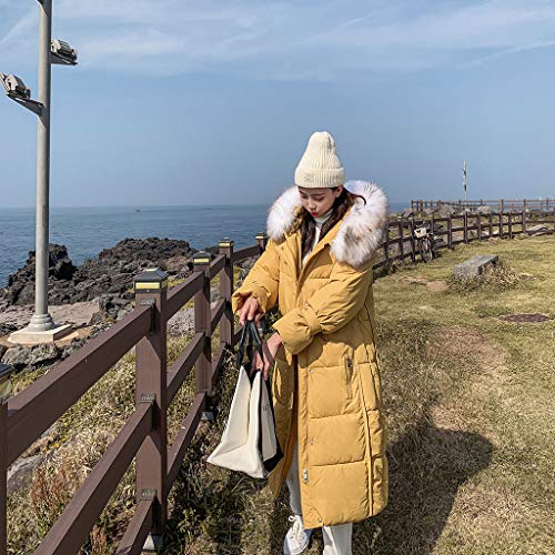 MOMOXI Mujer Invierno Rebajas Mujeres Suelto algodón Caliente Impreso Bolsillos más Grueso Hombre Invierno Abrigos Abrigos con Estampado Floral Bolsillos con Capucha Abrigos Vintage de Gran TamañO